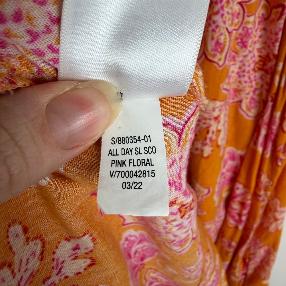Old Navy Tie Shoulder Tasseled Floral Print All Day Maxi Swing Dress XS Resort‎ - Picture 10 of 13